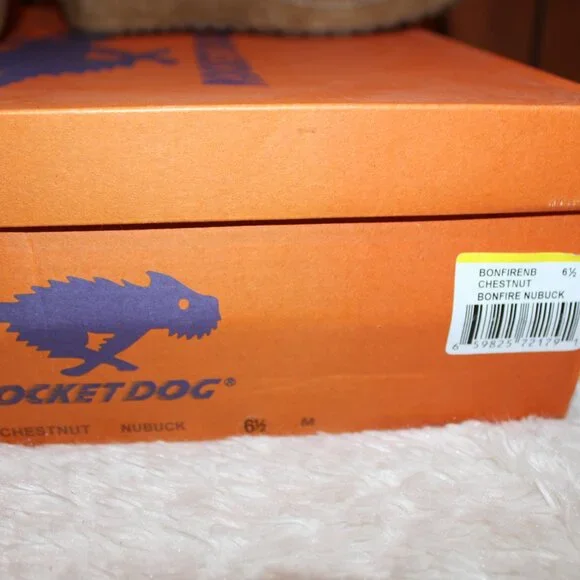 ROCKET DOG Brown suede-fur lining lace up boots Sz 6 1/2. pre-owned never worn - Picture 4 of 9